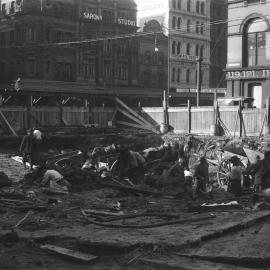 Elizabeth House, Elizabeth Street, Melbourne. Excavation