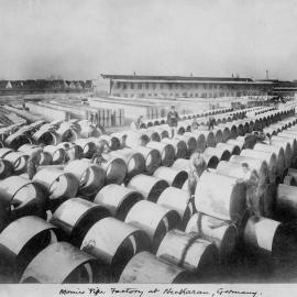 Monier pipe factory at Neckaran, Germany