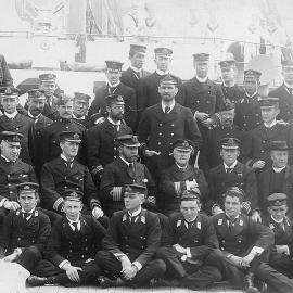 Naval men and ships.