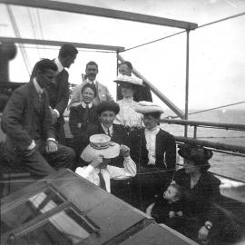 Group on boat, unidentified