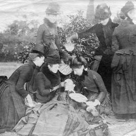 Group of women in garden