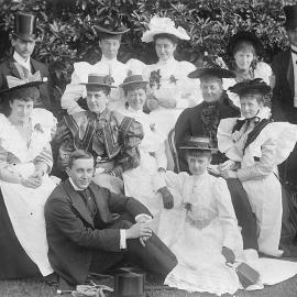 Group photo in gardens