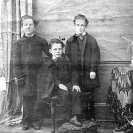 Portrait photo of three boys