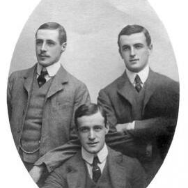 Portrait photo of three men