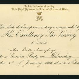 Garden party invitation