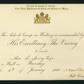 Invitation to a ball
