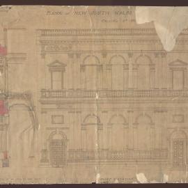 Bank of New South Wales, Collins Street, Melbourne,  principal elevation [1885]