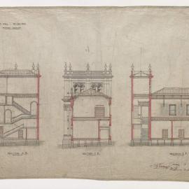 Trades Hall Melbourne - Proposed additions/ Section AB/ Section CD/ Section EF [420]