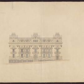 Design for Town Hall, Melbourne, Elevation Collins Street [347]