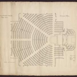 Congregational Church Collins Street - Ground plan/ [Seating] [557]