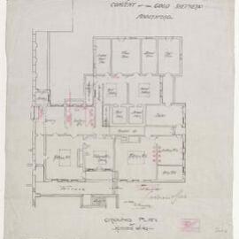 The Convent of the Good Shepherd, Abbotsford - Ground plan - Kitchen wing [500]