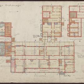Architectural drawing for the Bendigo Orphanage [1901]
