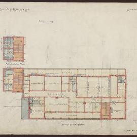 Architectural drawing for the Bendigo Orphanage [1902]