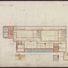 Architectural drawing for the Bendigo Orphanage [1903]