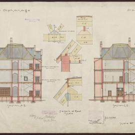 Architectural drawing for the Bendigo Orphanage [1904]