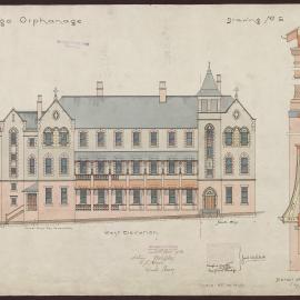 Architectural drawing for the Bendigo Orphanage [1905]