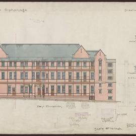 Architectural drawing for the Bendigo Orphanage [1906]