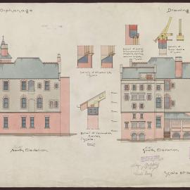 Architectural drawing for the Bendigo Orphanage [1907]