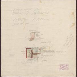 Independent Hall Collins St Melbourne - Extension of kitchen/ Section AA/ Plan [532]