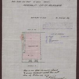 The Melbourne and Metropolitan Board of Works - Plan of drainage/ [Independent Church Collins St]