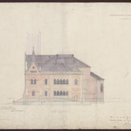 Congregational Church Collins Street - East elevation [517]