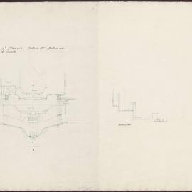 Independent Church Collins St Melbourne - Section MM/ [Floor plan] [552]