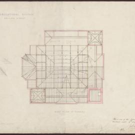 Congregational Church Collins Street - Roof plan of timbers [508]