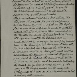Pages from a journal kept by Colonel Mair.