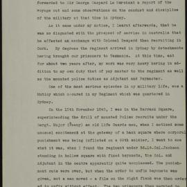 Excerpt from Colonel Mair's journal.