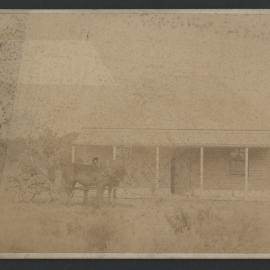 Horse and buggy outside Gol Gol Homestead