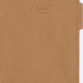 Correspondence, report and article on social survey