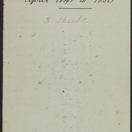 [Extract of James Ritchie's diary - Short account of events from 1841 to 1850]