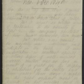 [Extract of James Ritchie's diary - account of a trip taken into the Western District November-December 1841]