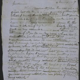 [Correspondence from James Ritchie to unknown person, 16 January 1857]