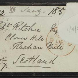 [Daniel Ritchie to Robert Ritchie in Cloverhill Scotland, 12 October 1857]