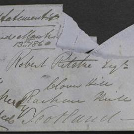 [Daniel Ritchie to Robert Ritchie in Cloverhill Scotland, 12 January 1860]
