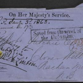 [Daniel Ritchie to Robert Ritchie in Cloverhill Scotland, 22 October 1862]