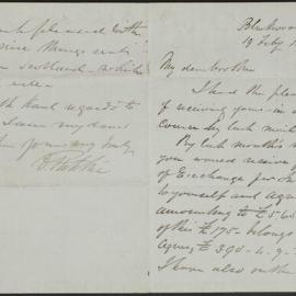 [Daniel Ritchie to Robert Ritchie in Cloverhill Scotland, 19 February 1865]