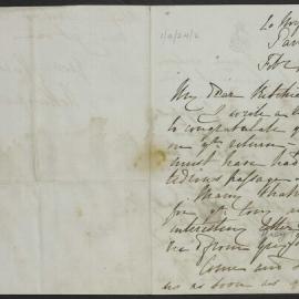 [From Arthur (?) to Daniel Ritchie, 11 February 1857]