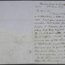 [From W Watson, 19 June 1857]