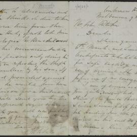 [Correspondence from John Ritchie, Melbourne, to Daniel Ritchie, 9 March 1865]