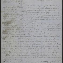 Correspondence from Daniel Ritchie, Bridge of Allen Scotland, to John Ritchie, 19 July 1865