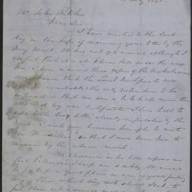 Correspondence from Daniel Ritchie, Bridge of Allen Scotland, to John Ritchie, 25 July 1865