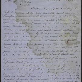 Correspondence from Daniel Ritchie, Edinburgh, to John Ritchie, 24 August 1865