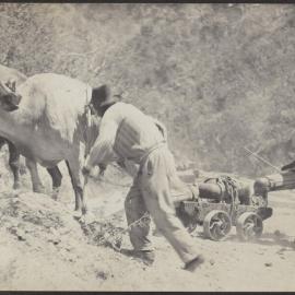 Bringing an engine crank through the mountains.