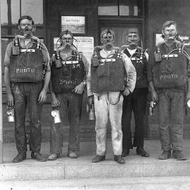 Squad Wearing Proto Jackets For Rescue Work Underground