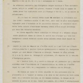 Rapport a Monsieur le Ministre des Colonies sur la situation des colons belges au Katanga, pendant le quatrieme trimestre de 1914