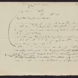[Shorthand notes written by Augustin Lodewyckx]