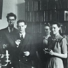 V-E Day in the History Department, University of Melbourne, 1945.