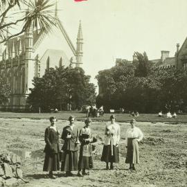 A scene of desolation: cleaning the lake, University of Melbourne
